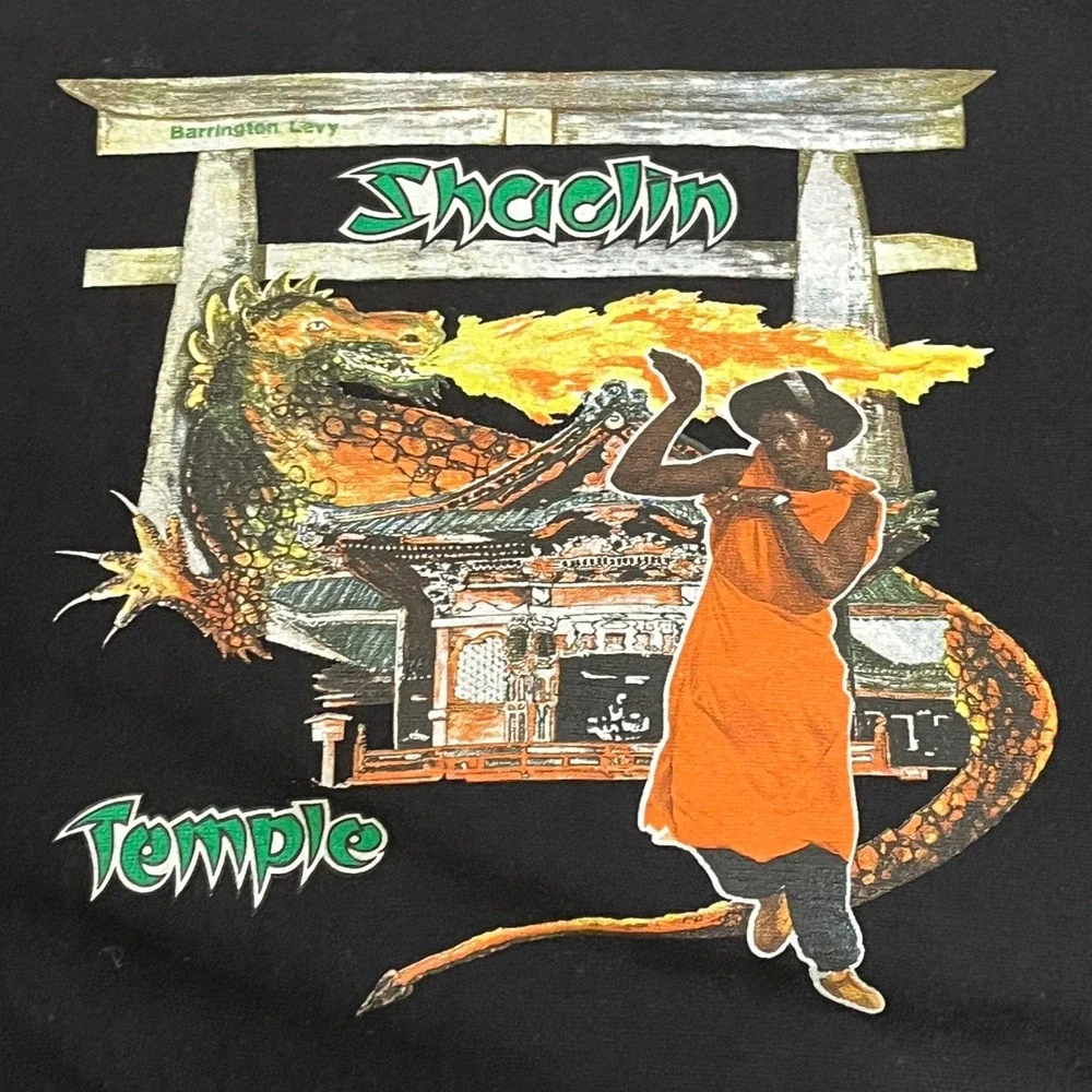 Supreme Barrington Levy Shaolin Temple Hoodie Black FW16 Mens XL Made in Canada - Picture 4 of 8